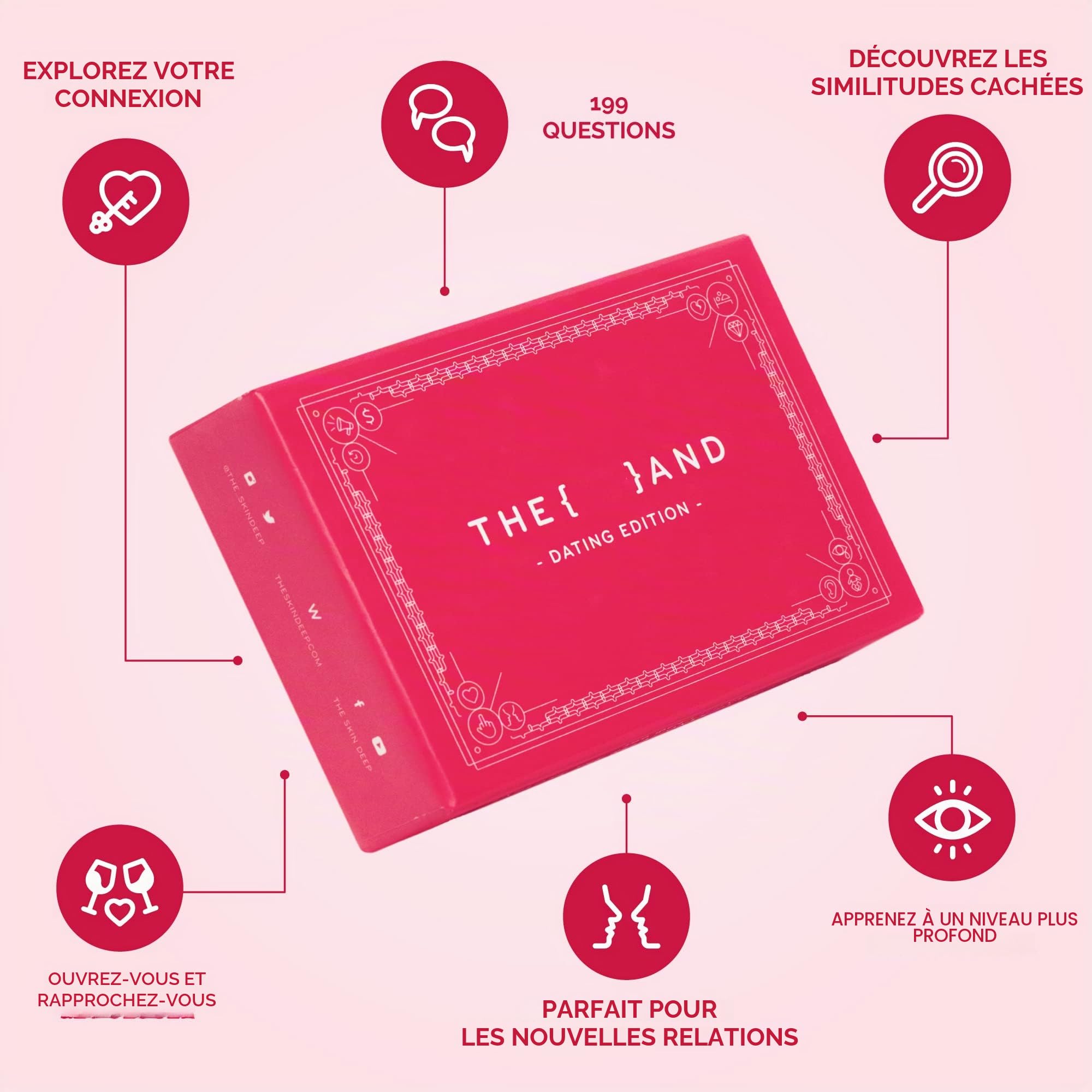 {THE AND} Jeu de cartes édition de rencontres, jeu d'expérience humaine pour adultes