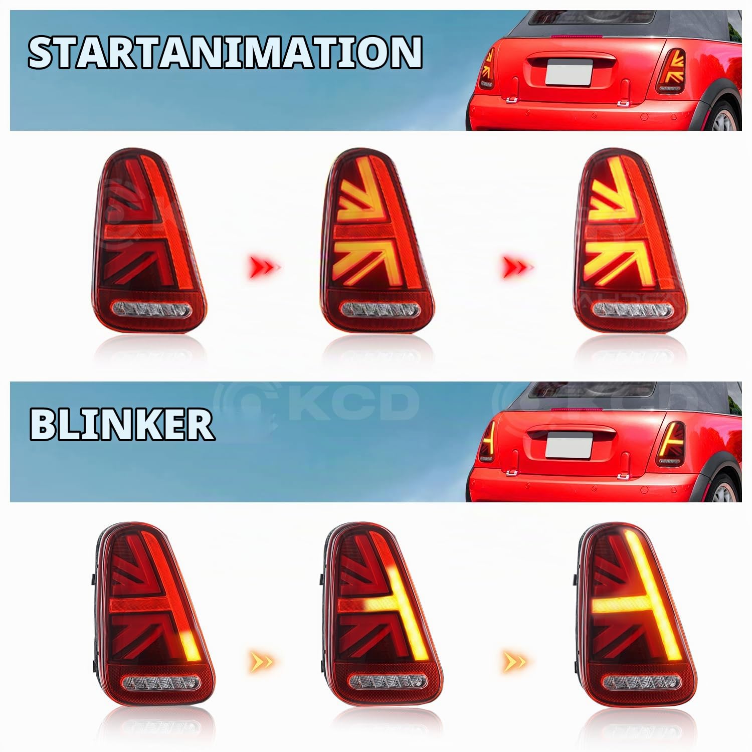 Rückleuchte Für Mini Schrägheck Cabrio Mini R50 R52 R53 2001-2007