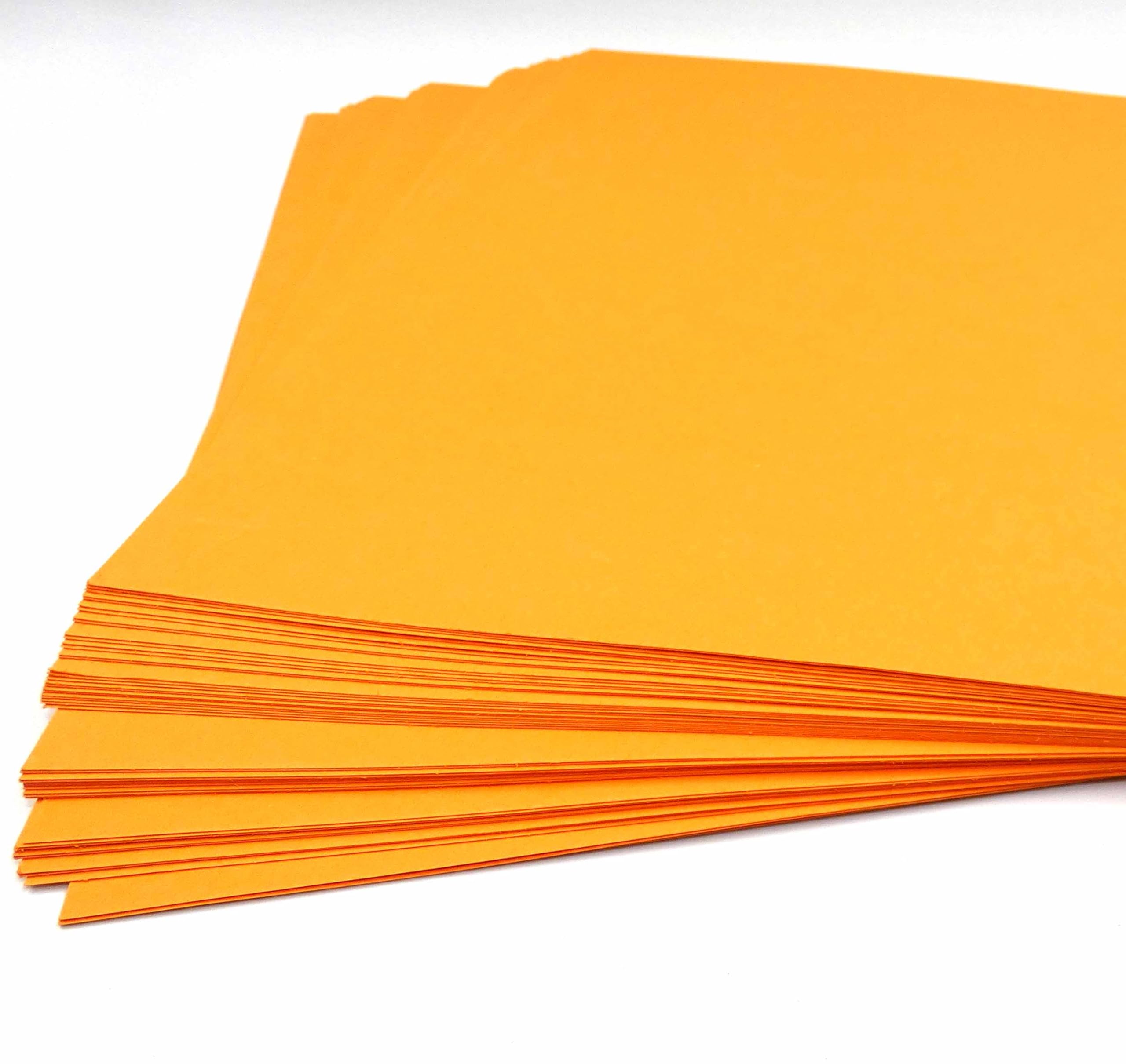 Sixstore A4 Coloured Paper, Coloured Card 50 Sheets Assorted Colours Paper, Real 200GSM, Crafting and Decoratin, Coloured Art Paper (297 x 210mm) (Orange) - Image 3