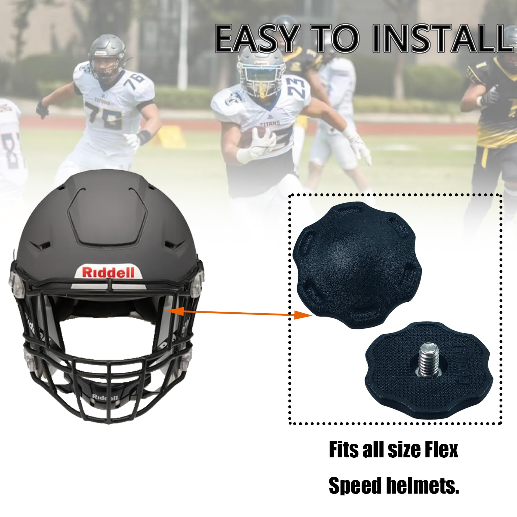 2 Pack Football Helmet Thumb Screws Fits For Keep For