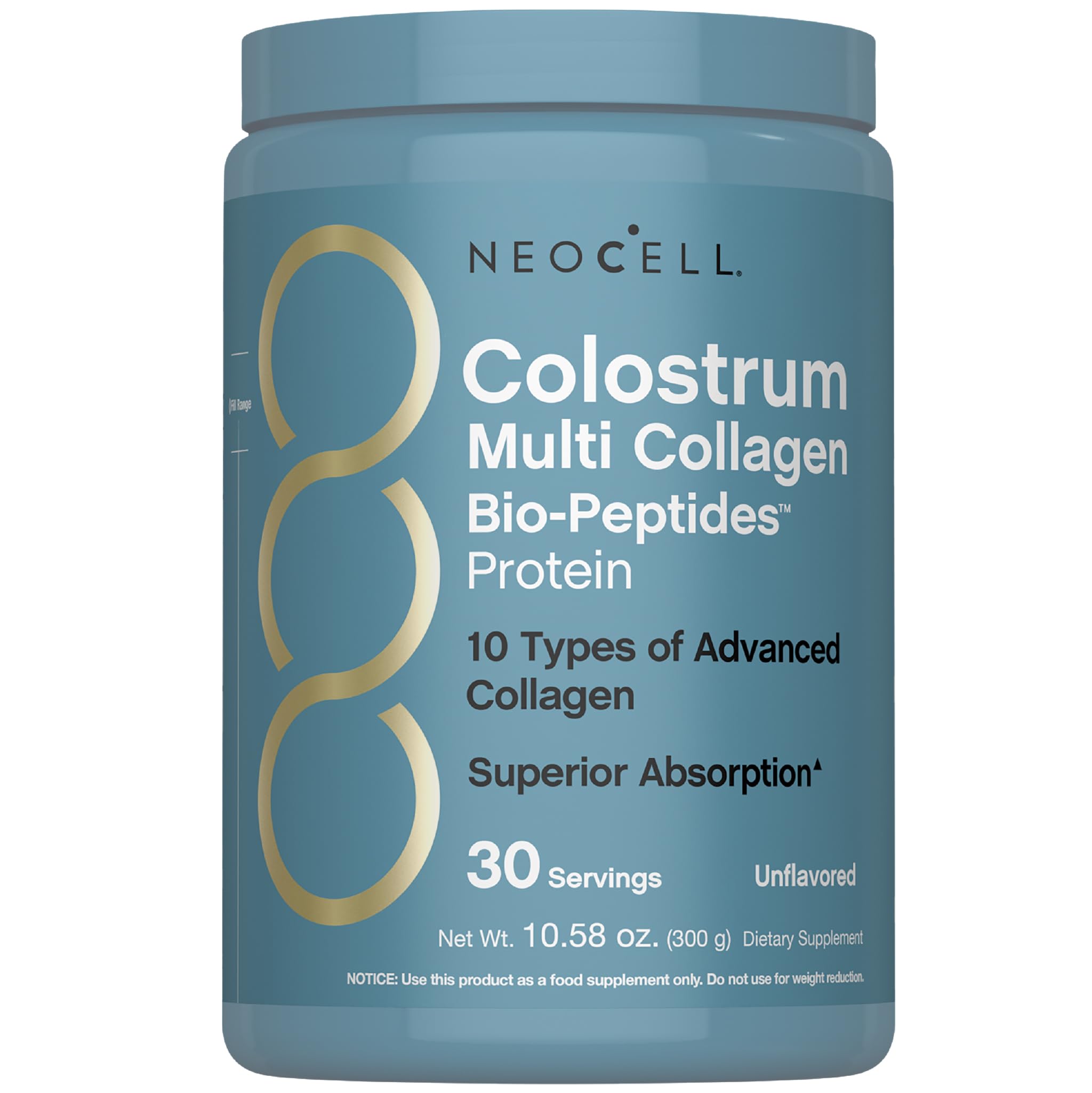 NeoCell Colostrum Collagen Powder | 30 Servings | Unflavored