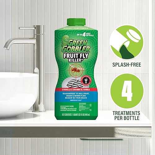 Miniatura 4 de Green Gobbler Matamoscas de la fruta+ - Mata moscas de la fruta, moscas de drenaje y moscas de alcantarilla, tratamiento en gel para usar