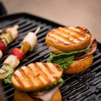 Weber Q1200 Liquid Propane Portable Gas Grill, Black 1Burner Travel and Camping Grill with CastIron Grates & Electronic Ignition (8,500 BTU Burner)