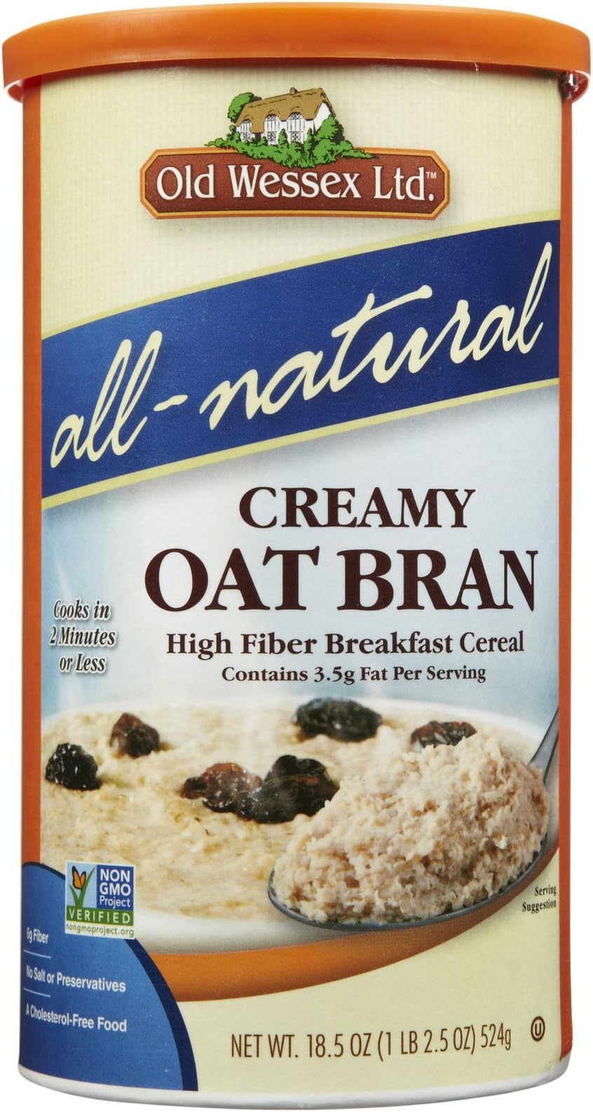 Old Wessex Hot Cereal Oatbran, 18.5 oz