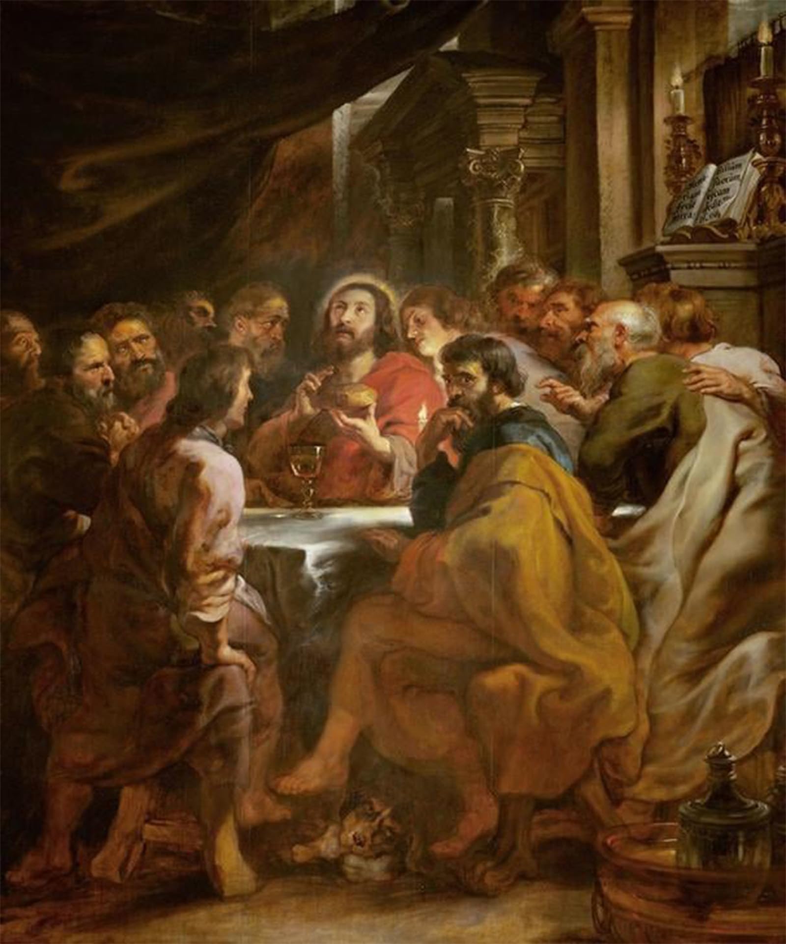 POSTERIIk Vintage Art Print Images Pictures Print Supper by Peter Paul Rubens Modern Colour Posters for Office Home Decor 60x90cm