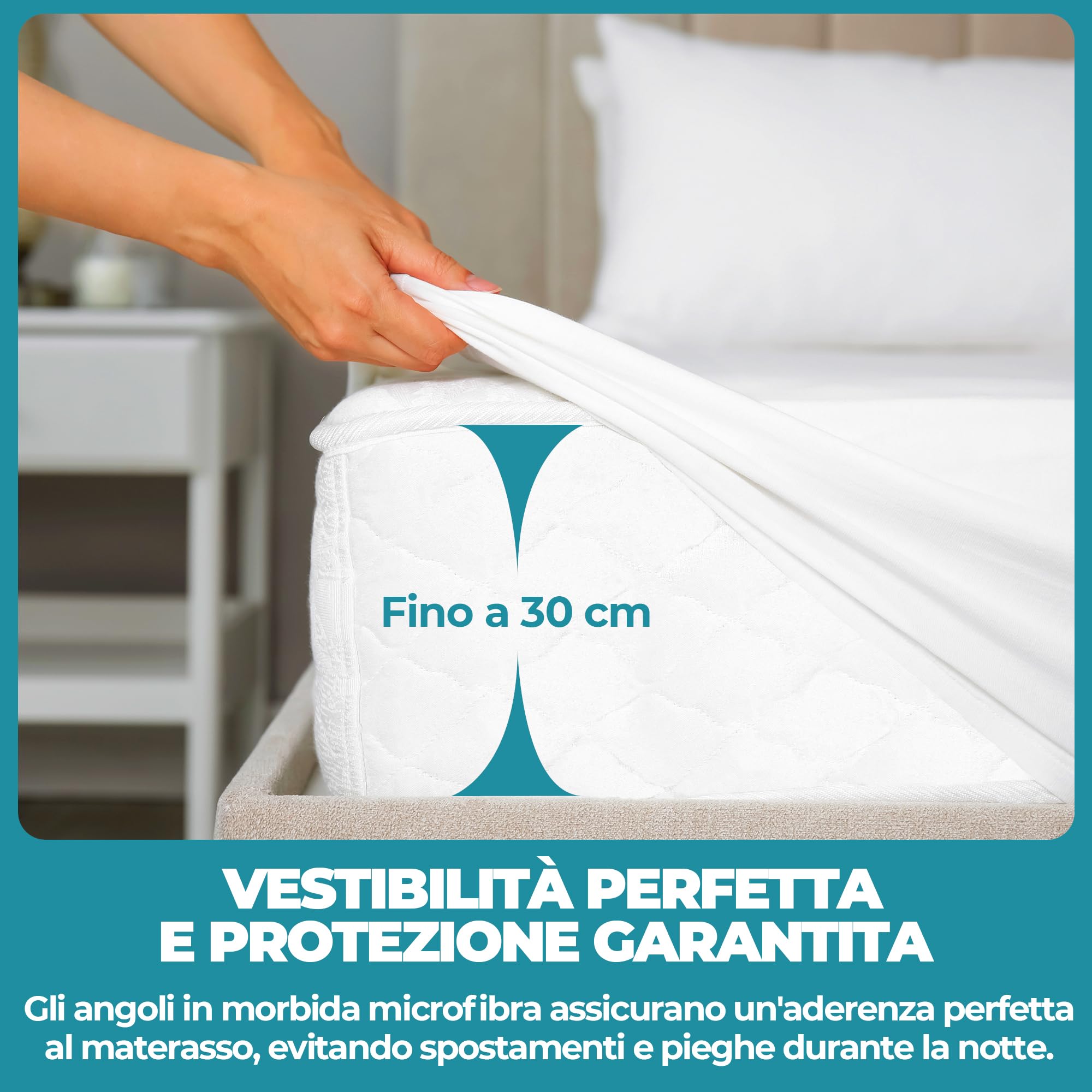 Coprimaterasso Impermeabile per Next to Me 2pz Salvapipì per Culle Cosleeping 50x83cm Kinderkraft UNO Cullami Cam Lenzuolo in Cotone Terry Cerata Salva Materasso Traversa Traspirante e Antiacaro