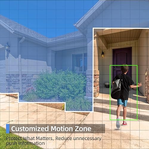 Miniatura 4 de ELECCTV Cámaras de seguridad inalámbricas para exteriores para seguridad del hogar inalámbricas con alarma de sirena y foco, detección de