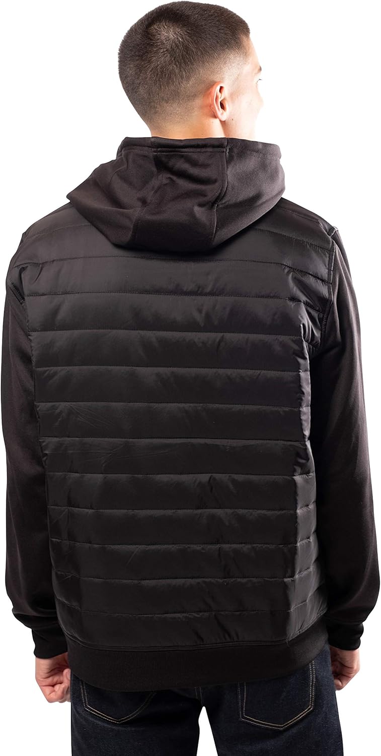 Ultra Game NBA Boston Celtics Mens Full Zip Soft Fleece Hoodie Jacket, Black, Small