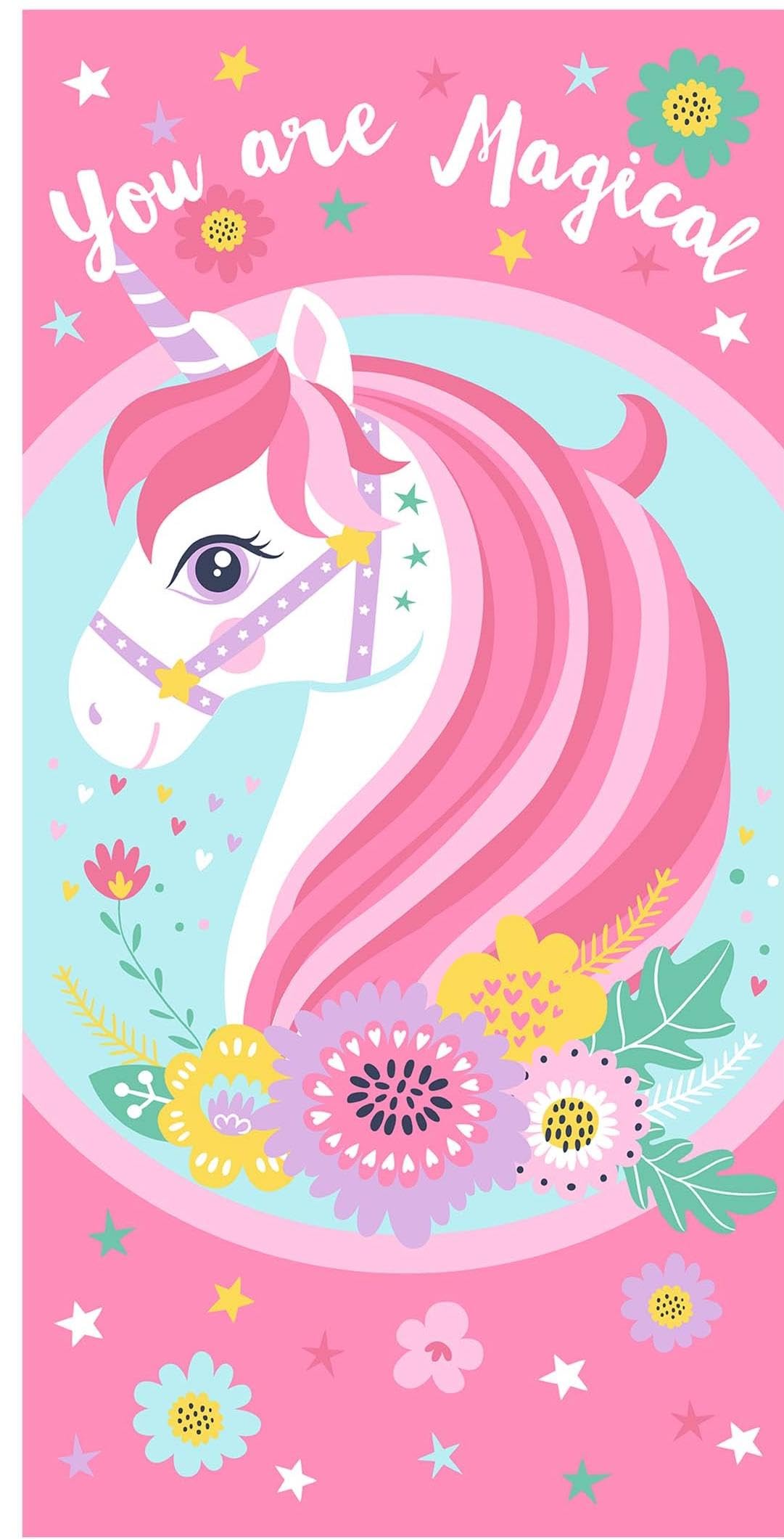 Sunny Textile Disney Unicorn Beach Towel, 70 x 140 cm, 190961