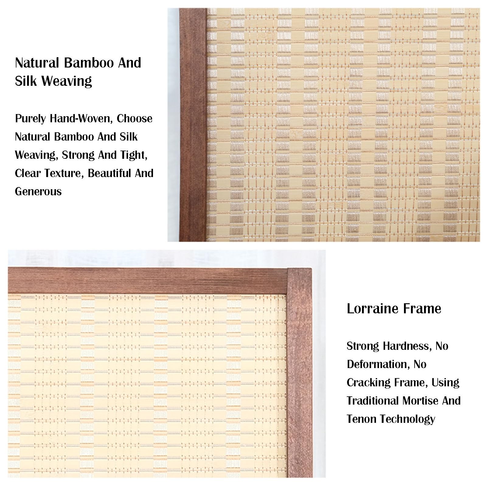 Séparateurs De Pièces, 3/4/5/6 Panneaux, Écrans De Confidentialité Extérieurs Autoportants for Bureau, Chambre À Coucher, Salon, Hôtel(40X100CM-6Panels)