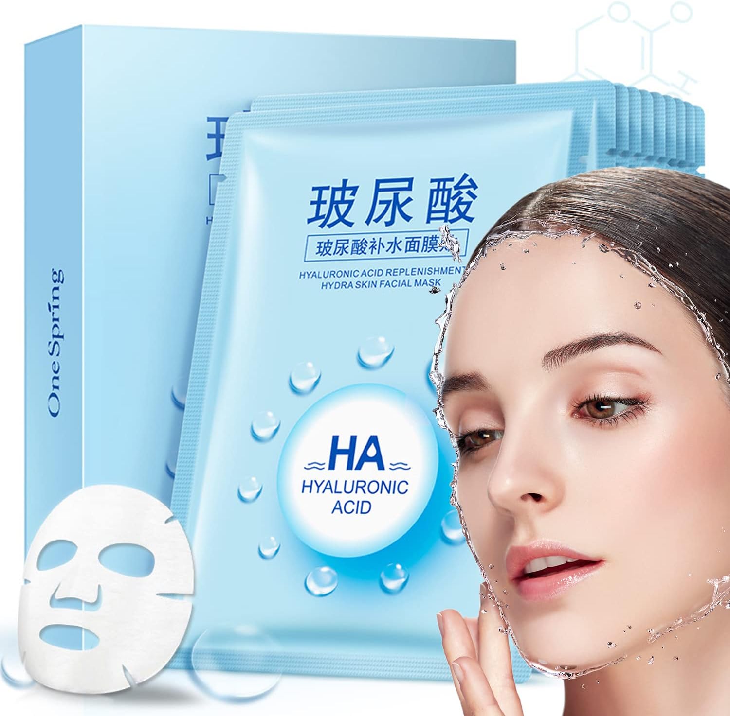 Cayanmydery Sheet mask Essence Facial Sheet Mask 10 Combo (Pack of 10) - Face Masks Skincare, Hydrating Face Masks, Moisturizing, Moist and Soothing, Beauty Mask For All Skin Type