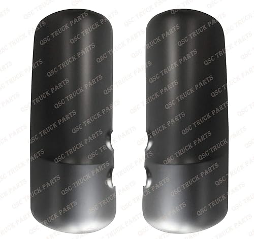 QSC Truck Parts Par de cubiertas de espejo de puerta derecha izquierda para Kenworth T680 T880