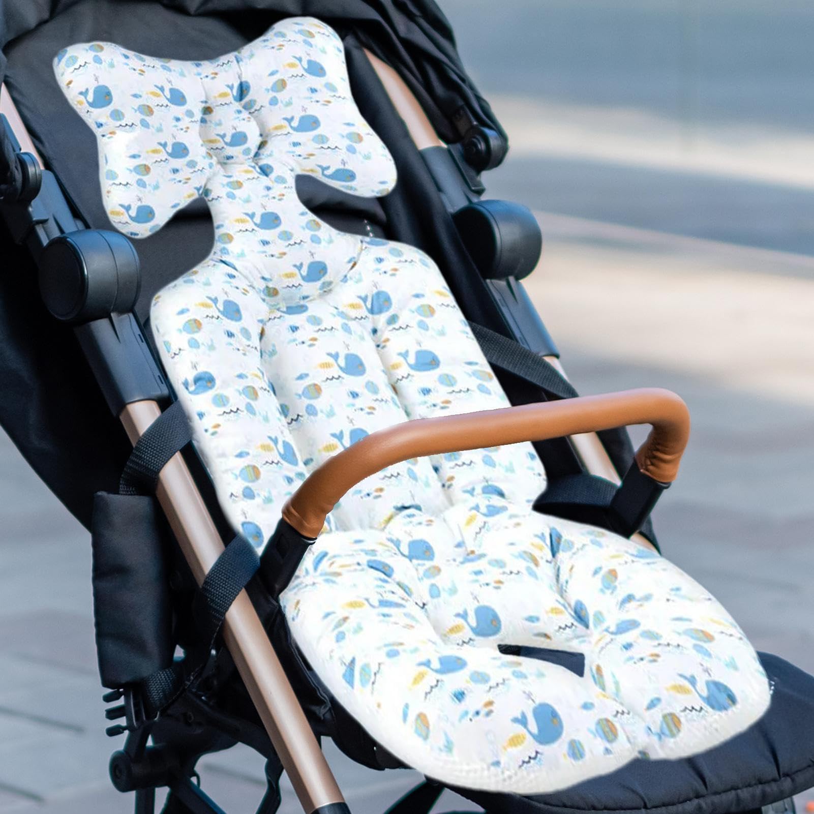 Fodera per seggiolino per passeggino, imbottitura per , cuscino di | supporto in spugna per passeggino, seggiolino e seggiolino auto