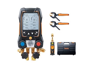 Testo Digital Manifold Testo 557s Set Black
