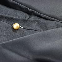 Vista 5 de Jerler 10 piezas de oro Matal Botones Adornos Coser en Ropa Botones (dorado)