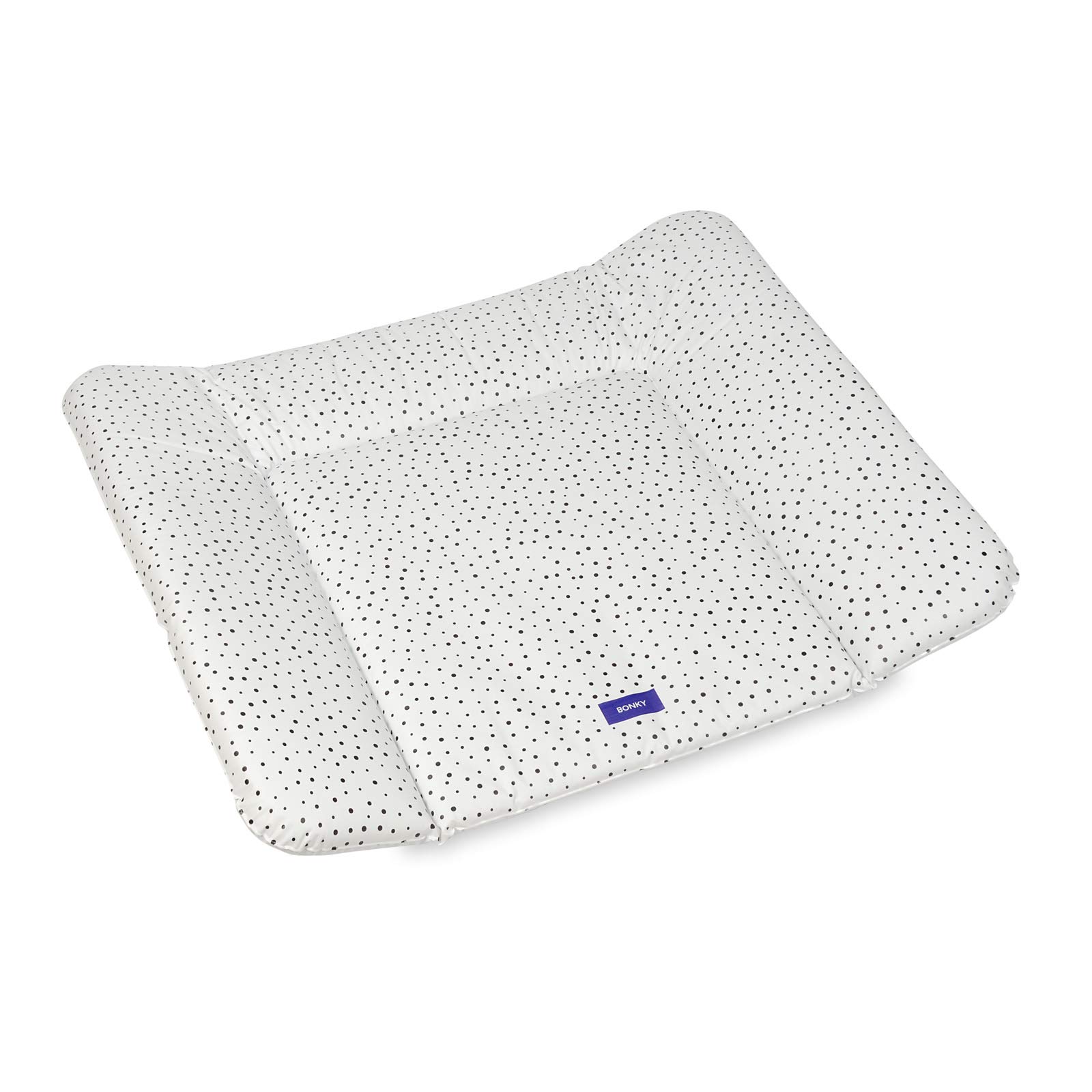 BONKY® Mata do przewijania 85 x 72 cm – miękka podkładka do przewijania – wodoszczelna – zmywalna – wyprodukowano w UE – 100% Oeko Tex – kropki