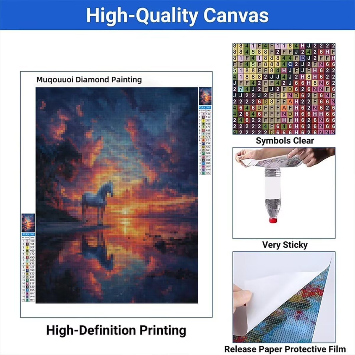 Obraz diamentowy dla dorosłych zachód słońca diamentowy obraz duży rozmiar 70 x 90 cm, 5D diamentowe malowanie dziecko Rhinestone Cross Stitch Crystal Art Canvas Craft Kit, dekoracja salonu, prezent