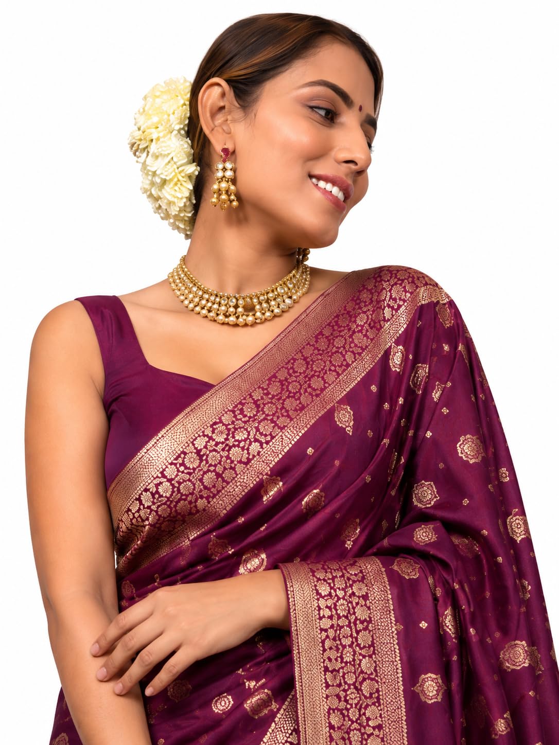yashika Women's Art Silk Saree with Blouse Piece for Traditional Ethnic Wear Sari-picture-31