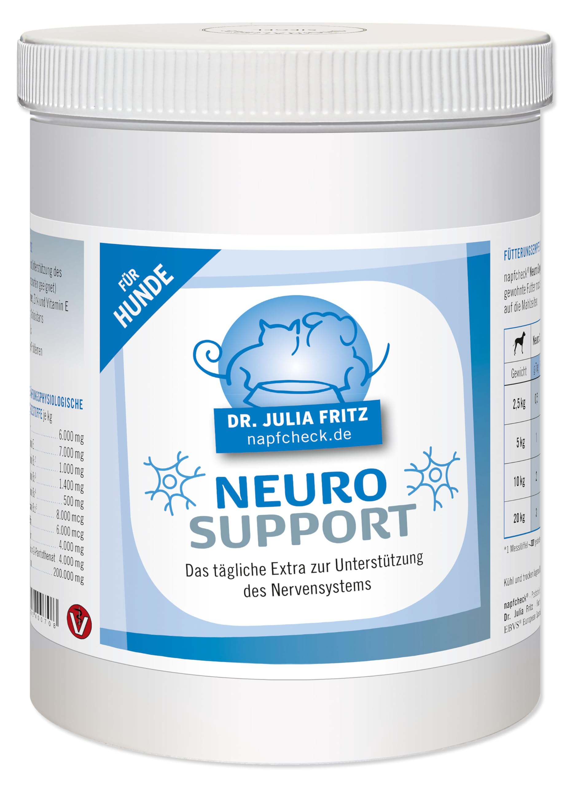 napfcheck Neuro Support - für neurologische Indikationen - für Hunde - 500 g