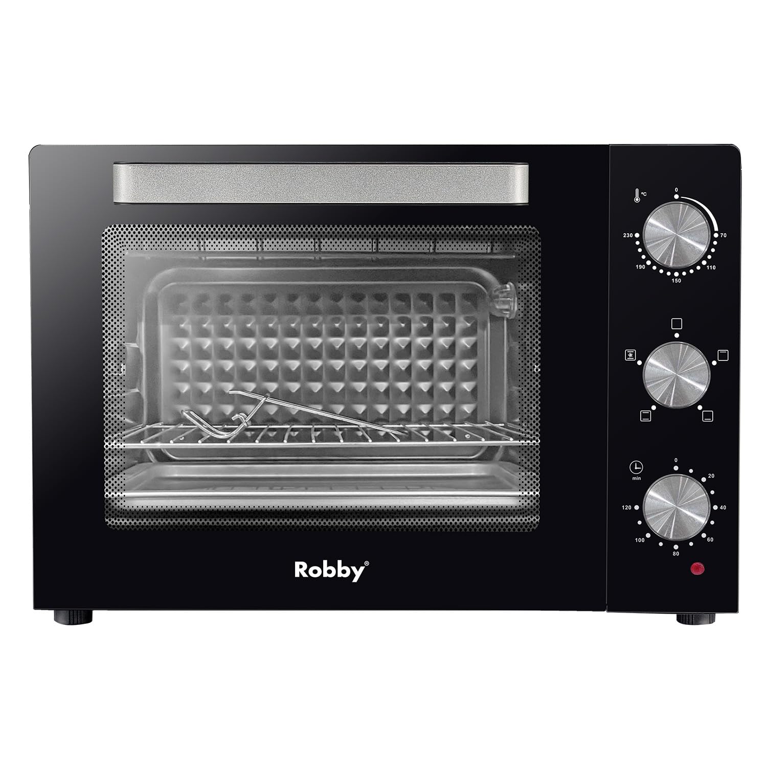 four chaleur tournante 55l 2200w - lumière - cavité diamant - Robby - romf55b