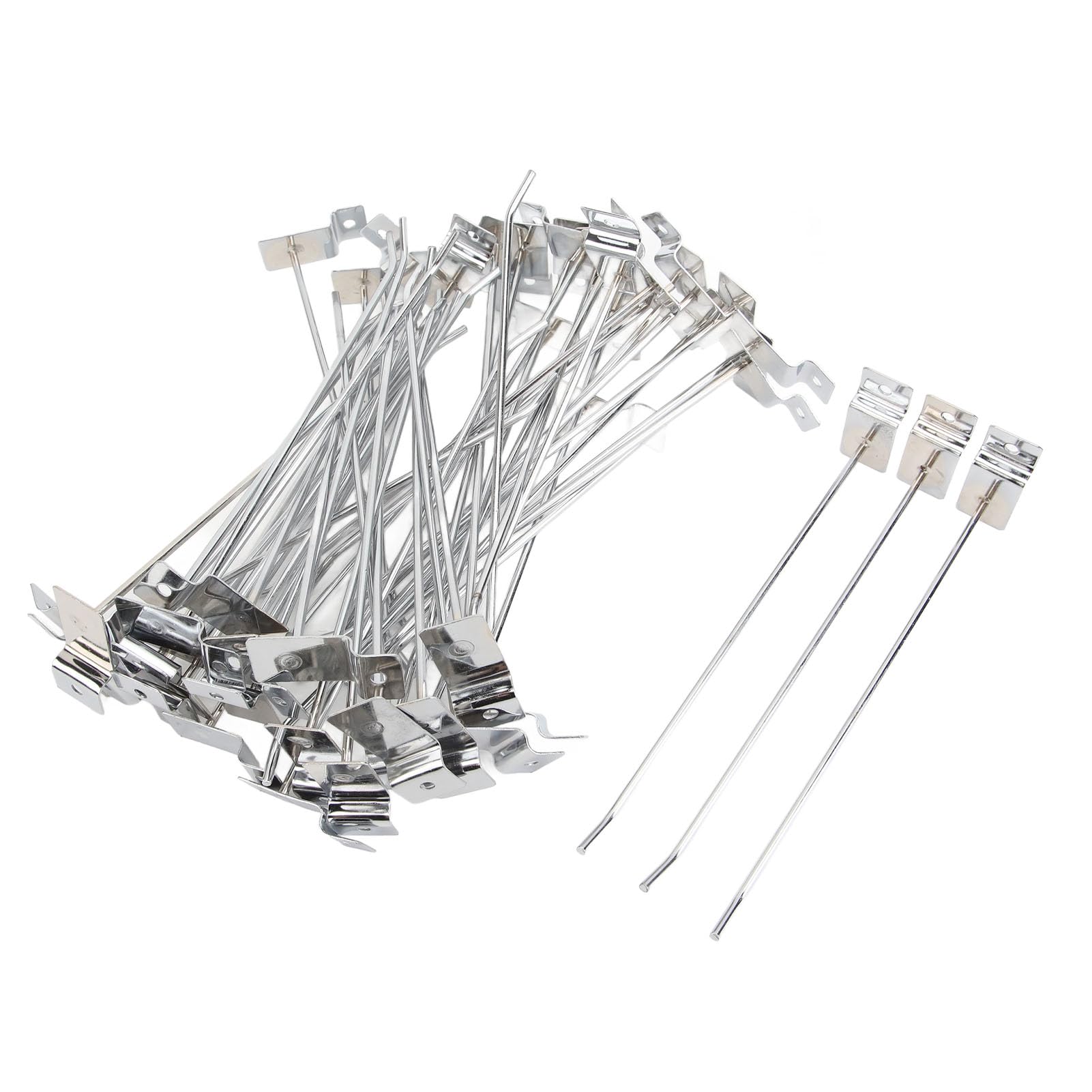 ANGGREK Slot Board Hook, Slat Wall Hanging Hook Wide Application Sturdy 50PCS Wear Resistant Aluminum Alloy for Home