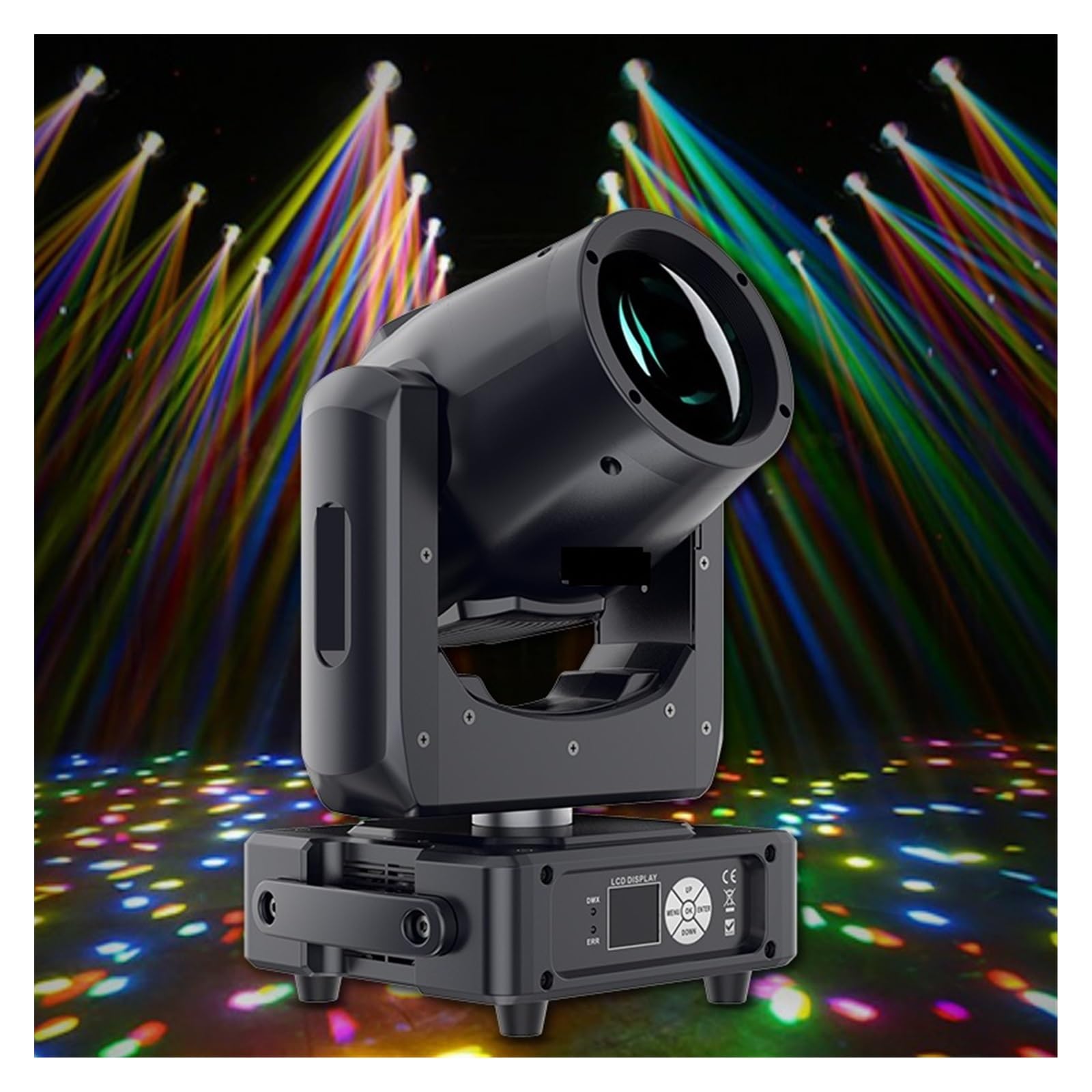7R Mini 230 haz de luz con cabezal móvil alto brillo proyector de haz grande for fiesta DJ discoteca Para fiesta, club, bar, Halloween, Navidad