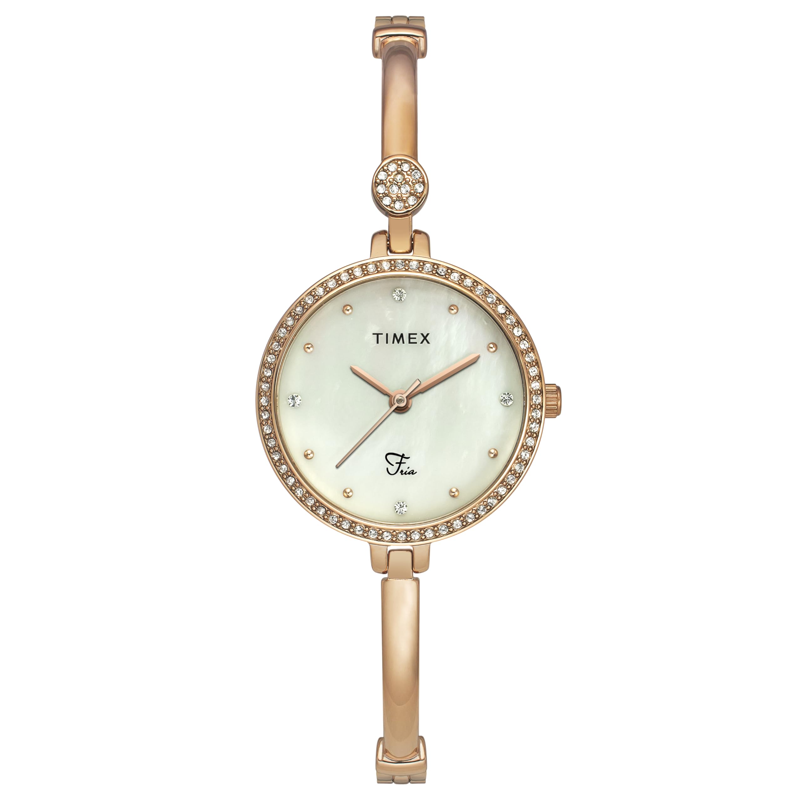 TIMEX Fria Women Off White Round Analog Watch - TWEL18402 (B0CJYB422P) Amazon Price History, Amazon Price Tracker