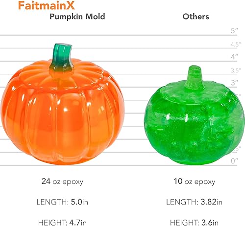 Miniatura 2 de Molde de resina para tarro de calabaza, molde de tarro de resina, moldes de resina epoxi de Halloween, moldes de silicona de calabaza para resina,