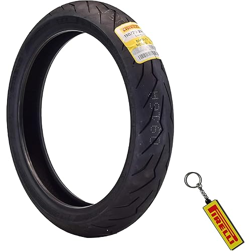 Pirelli Diablo Rosso III 110/70 ZR17 Front Motorcycle Tire with Keychain 110/70-17 (Single)