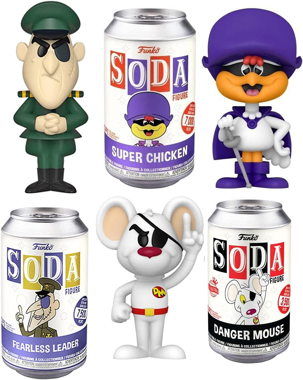 Silly Animated Retro Cartoon Figures 