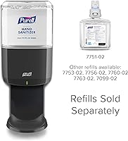 Vista 5 de PURELL ES8 Automatic Hand Sanitizer Dispenser, Graphite, for 1200 mL PURELL ES8 Hand Sanitizer Refills (Pack of 1) - 7724-01