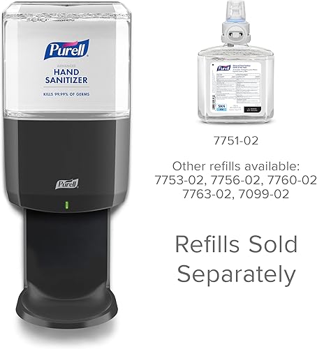 Miniatura 5 de PURELL ES8 Automatic Hand Sanitizer Dispenser, Graphite, for 1200 mL PURELL ES8 Hand Sanitizer Refills (Pack of 1) - 7724-01