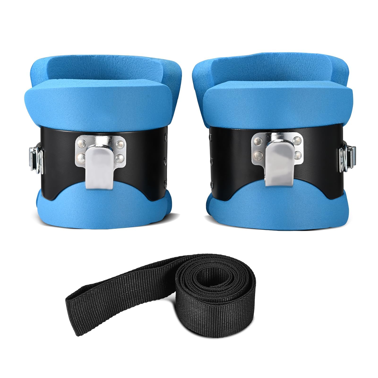 NALACAL Anti Gravity Boots Inversion Hang Up Boots Inversion Boots Gravity Compression Relief Exercise Recovery Compression Relief and Fitness with 2 Gravity Hook (Blue)