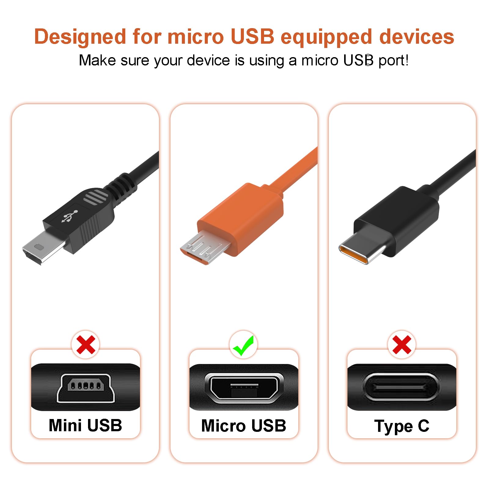 Ring Doorbell Charging Cable Ring Doorbell Charger Cable 5FT