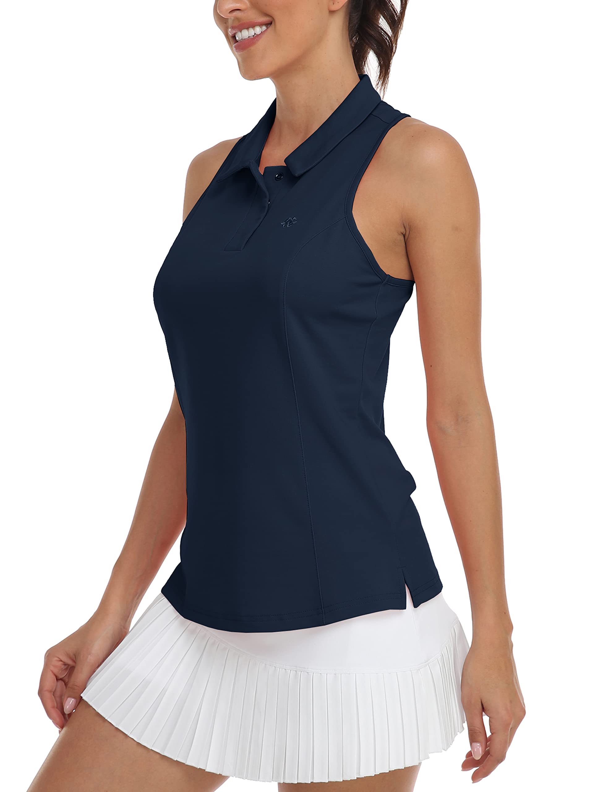 MoFiz Camiseta Tirantes Mujer Polo Sin Mangas Tanktops Ddeportivos T Shirt Golf Tops