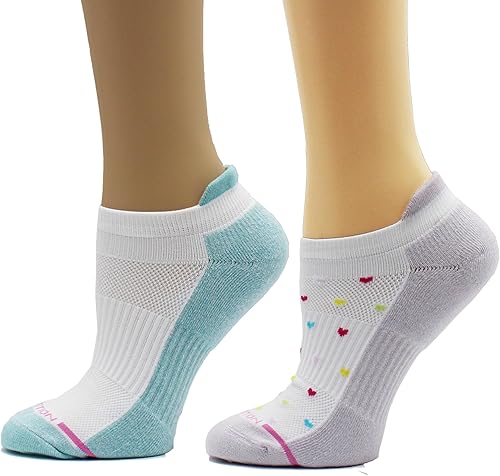 Miniatura 8 de Dr. Motion Calcetines de compresión de corte bajo para mujer, paquete de 2