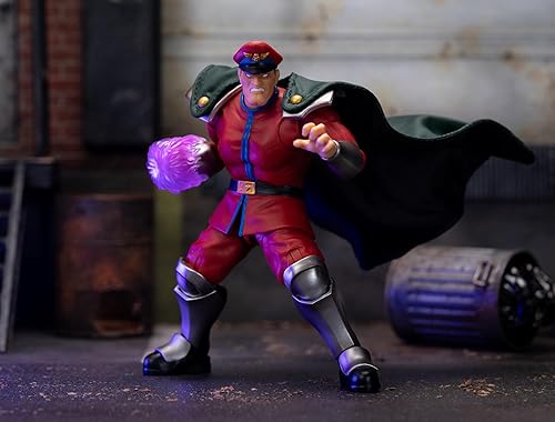 Miniatura 7 de Jada Toys Street Fighter II M. Bison Figura de acción Wave 2  Escala 112, 6 pulgadas de alto, cabezas intercambiables, manos, accesorio de fuego