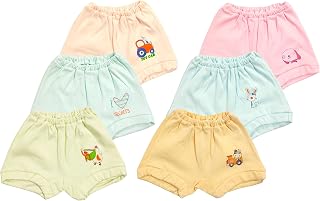 BABA AND BABY Kids Cotton Underwear, Drawer, Panty Multicolor Pack of-6 Price In India