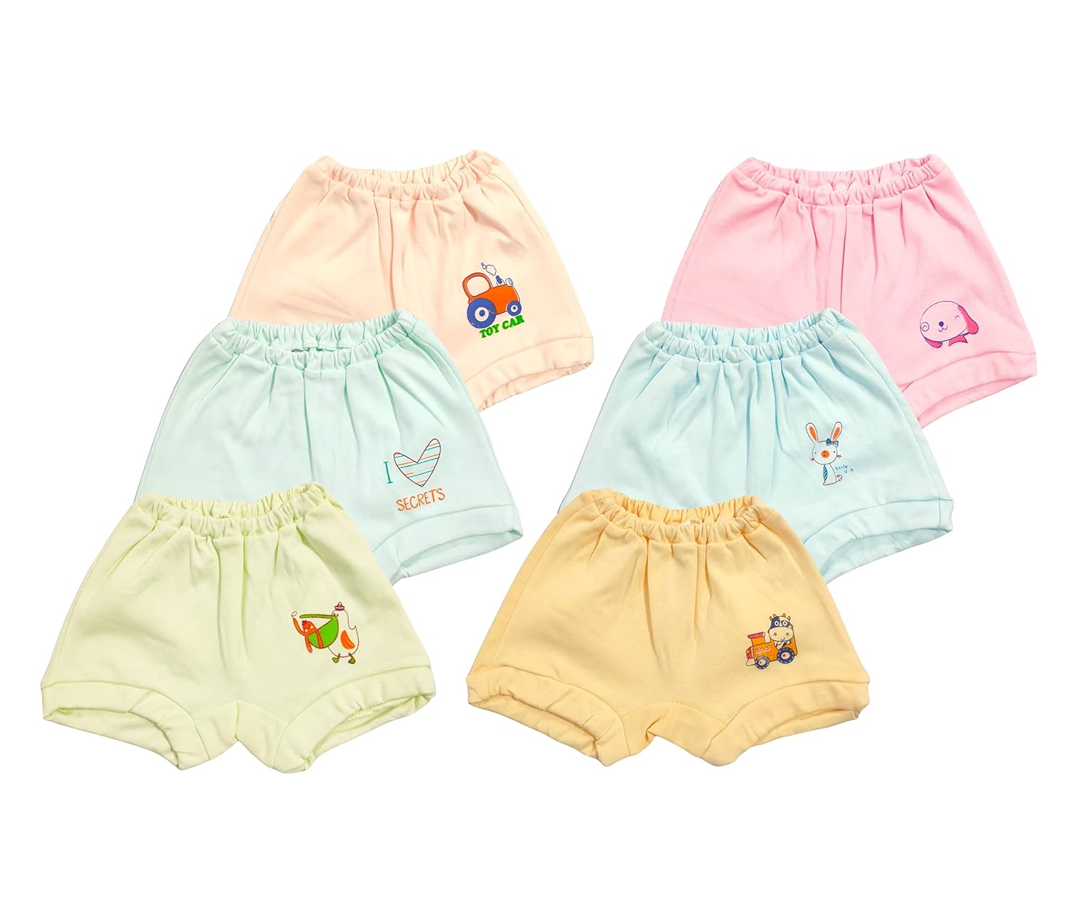 BABA AND BABY Kids Cotton Underwear, Drawer, Panty Multicolor Pack of-6 - Review, Price and Buying Guide