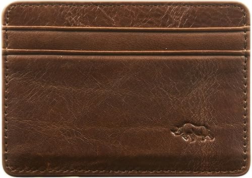 Leather Dark Brown 2 Card Slot ID Holder