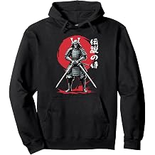Samurai Skeleton, Samurai Warrior, Skeleton Samurai Pullover Hoodie