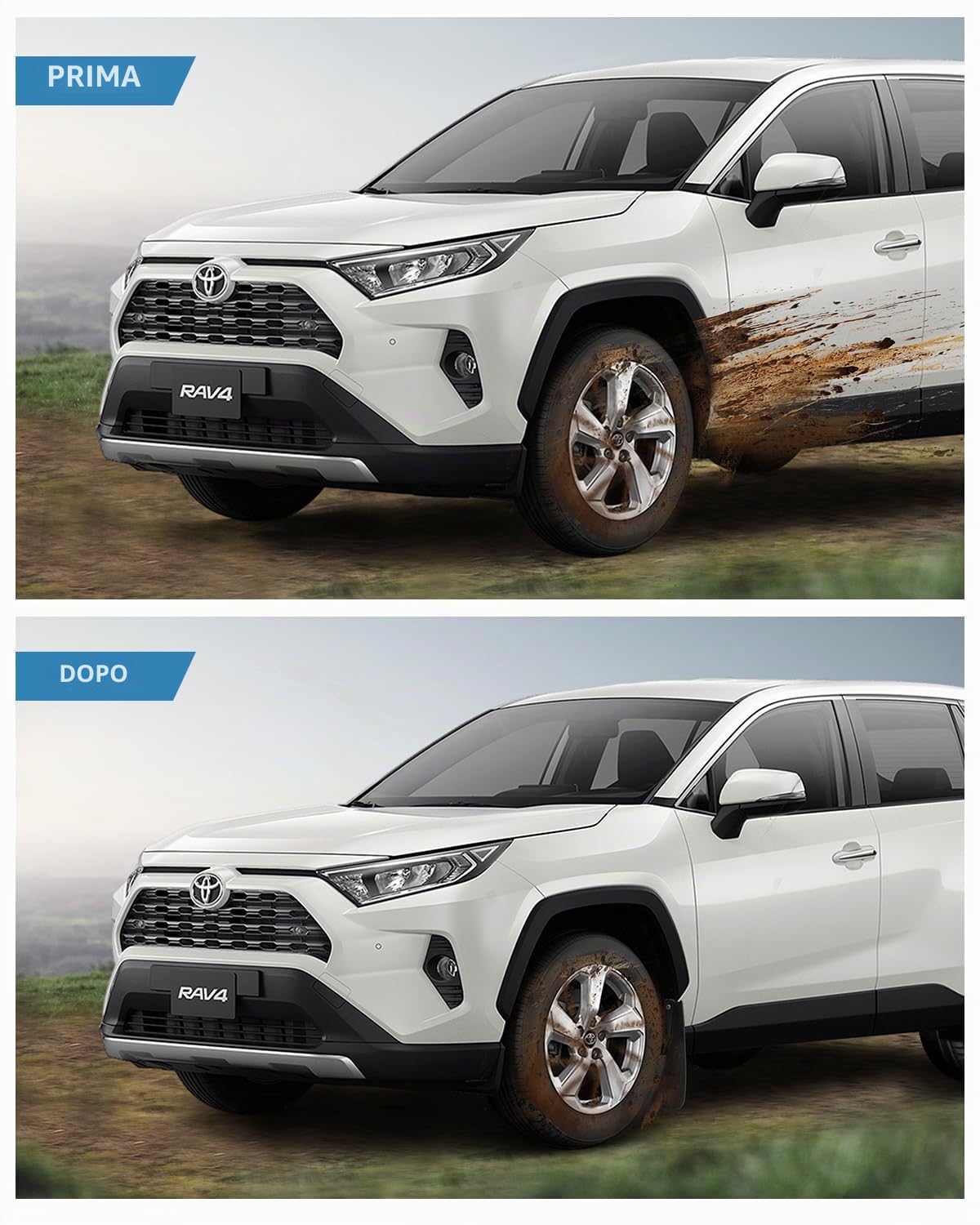 (4 Pezzi) Paraspruzzi per Toyota RAV4 2019-2025
