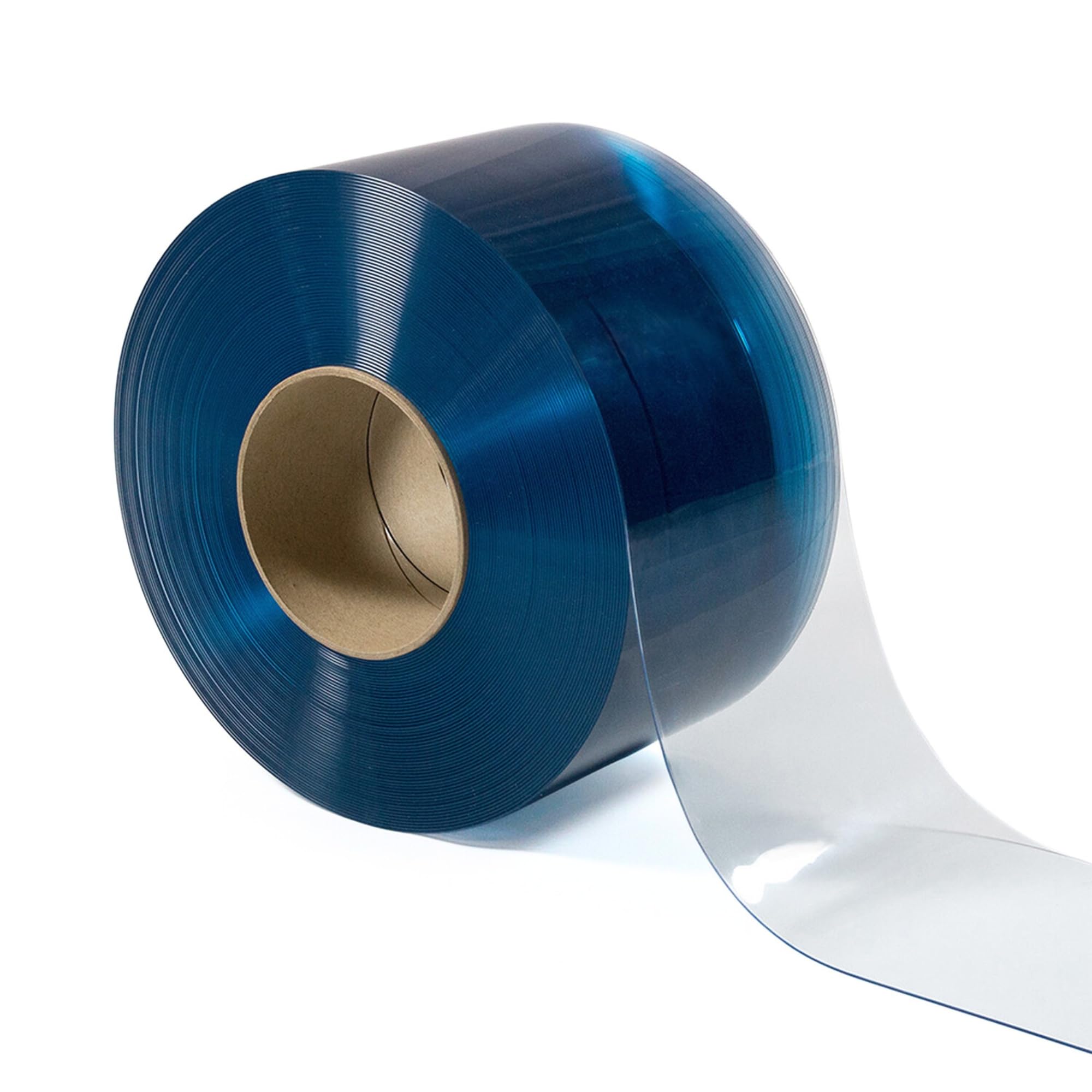 171112 Clear-Flex II PVC Standard Smooth Strip Door Bulk Roll, 75' Length x 12" Width x 0.12" Thick
