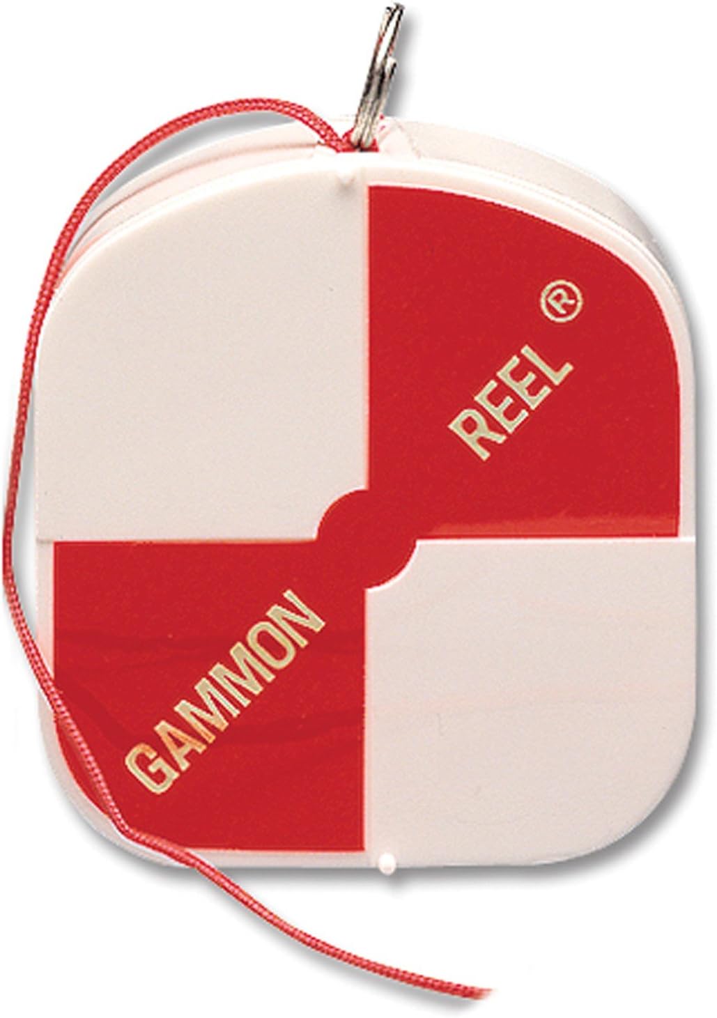Gammon Reel 12' White & Orange Flo Red for Plumb Bob, surveying