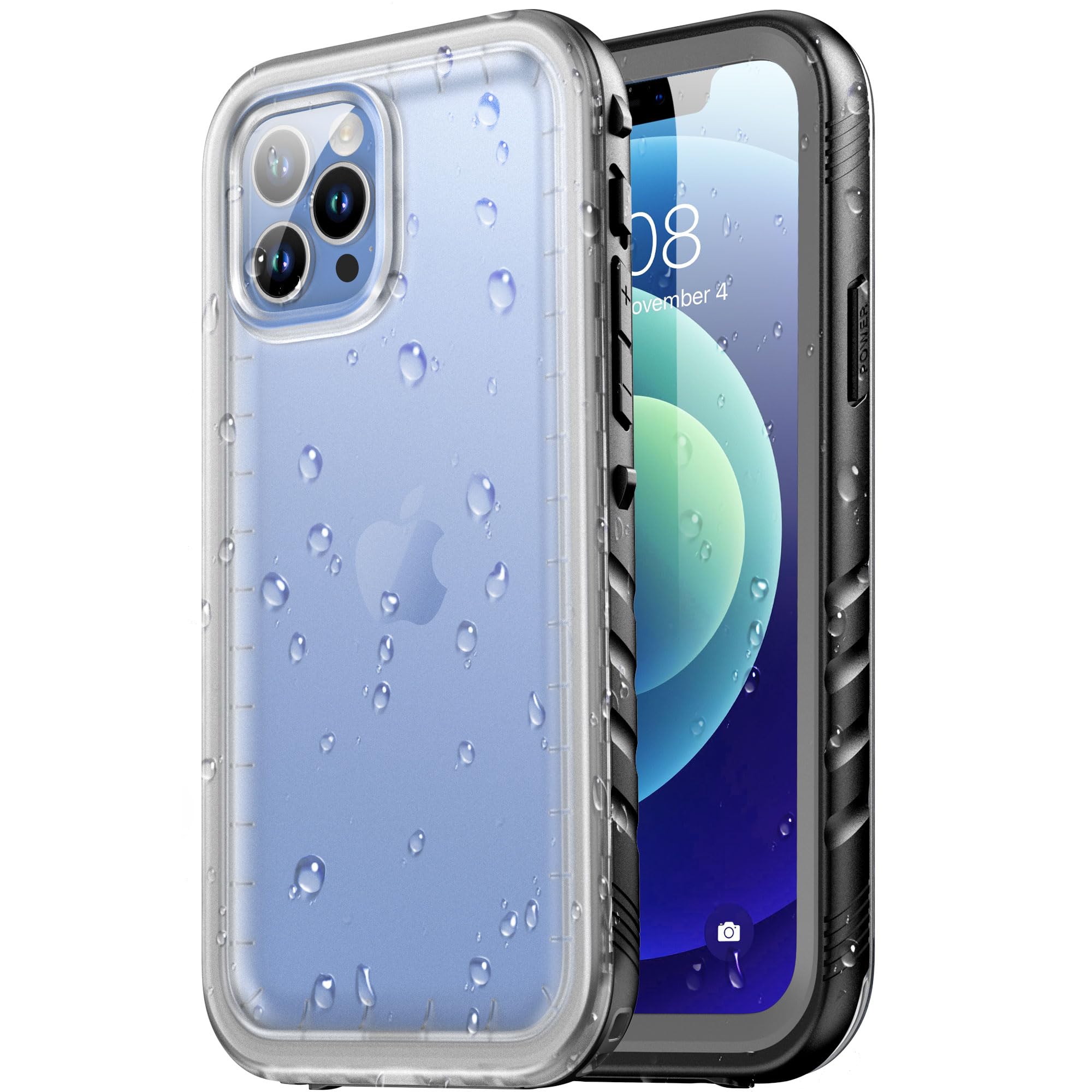 SPORTLINK Hülle Wasserdicht - 360 Grad Outdoor Schutzhülle Handyhülle Kameraschutz Displayschutz IP68 Waterproof Staubdicht Stoßfest Panzerhülle