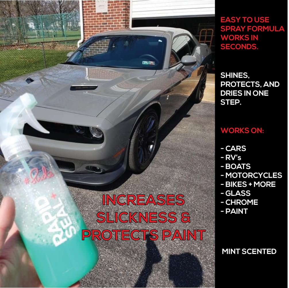 SudzBox 9 Pc. Car Detailing Kit - Exterior/Interior - Works on Cars, RV's, Boats, Motorcycles, + More!