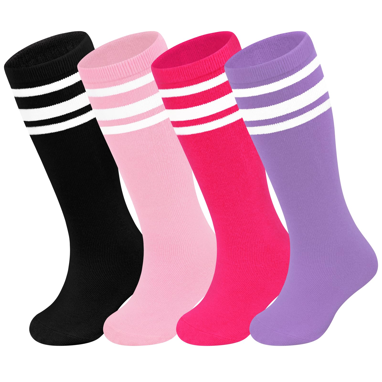 Sarfel Youth Toddler Soccer Socks Kids Baseball Socks Youth Boys Girls Knee High Softball Football Accessories Tube Cotton