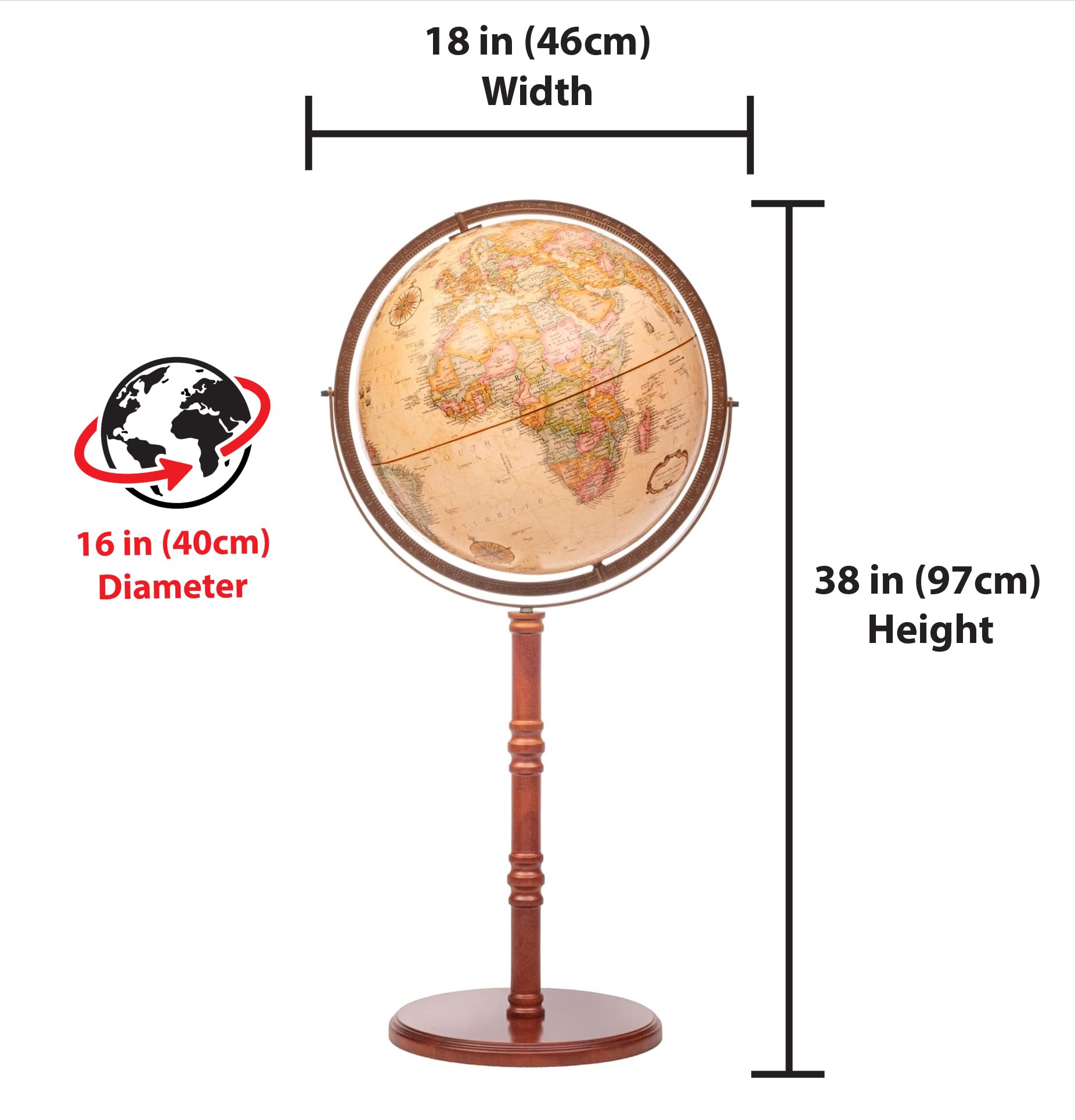 Replogle Globes Commander II, Antique