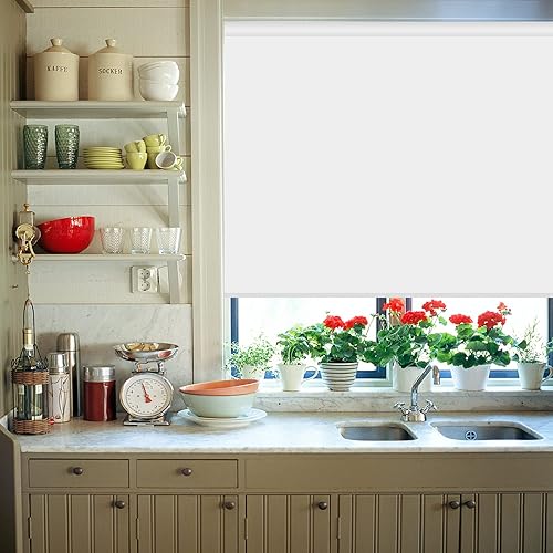 Miniatura 2 de LETAU Persianas sin cordones para cocina, baño, 100 % opacas, impermeables, a prueba de aceite, proporcionan privacidad y fácil cuidado, persianas