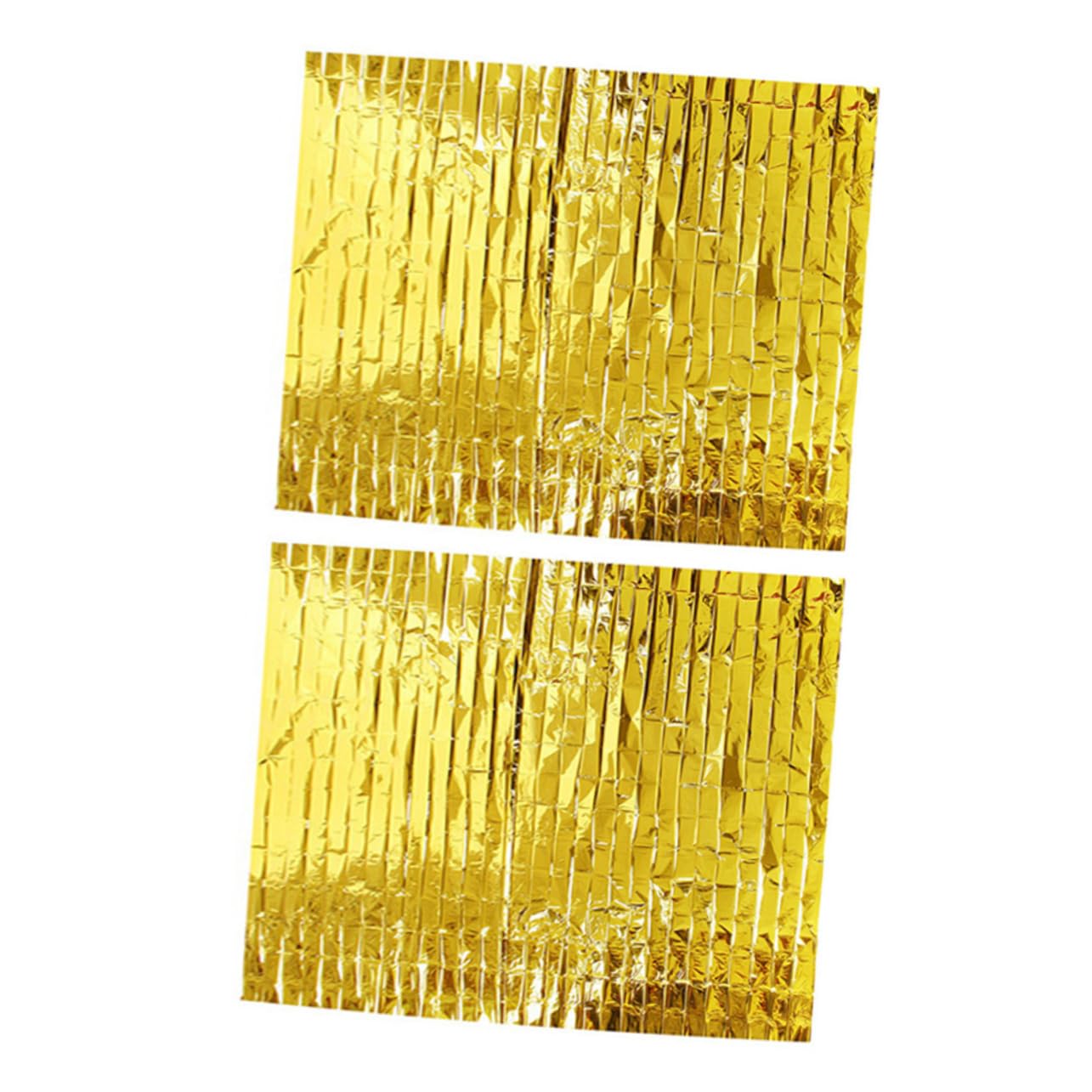 HANABASS Aluminum Foil Blanket 2X Thermal Survival Carpet Emergency Insulated Multifunctional Outdoor Camping Survival Gear